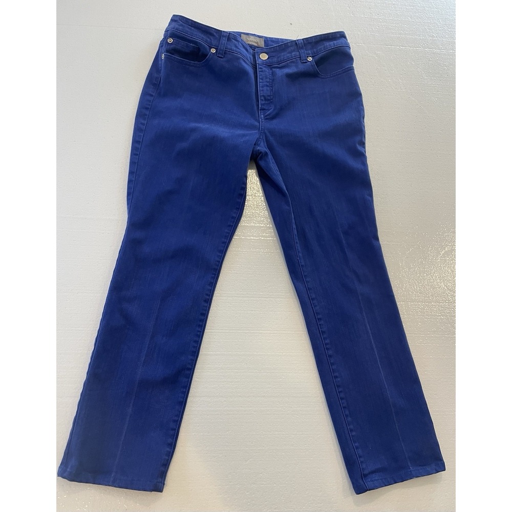 Women's CHICO So Slimming Blue Pants Jeans Straight Leg Size 1.5 Short